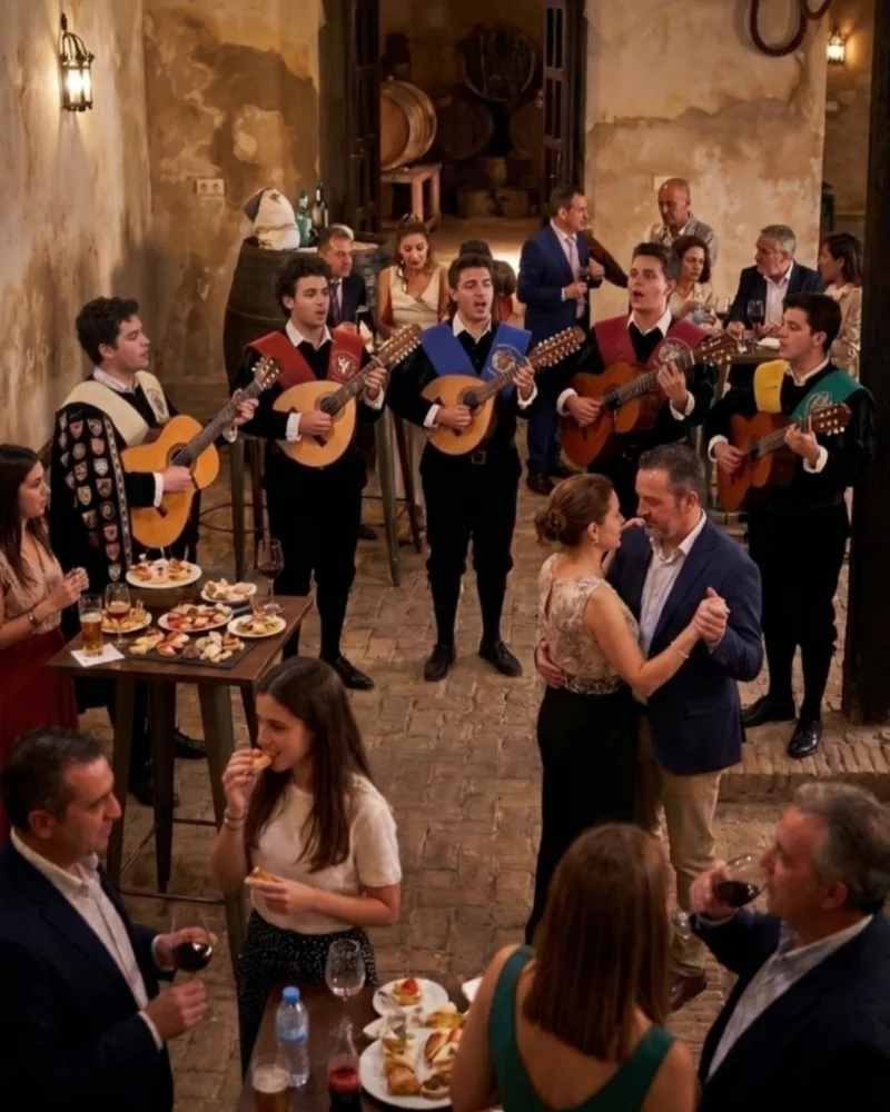 Tuna universitaria en el Salón de eventos La Charca · Bollullos de la Mitación, Sevilla